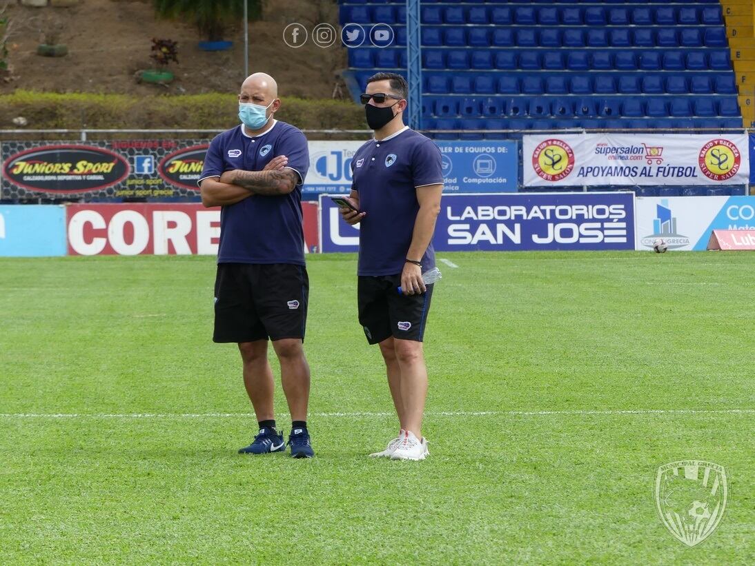 Edgar y José Rodríguez, hermanos gemelos y técnicos de Sporting y Saprissa. Cortesía.