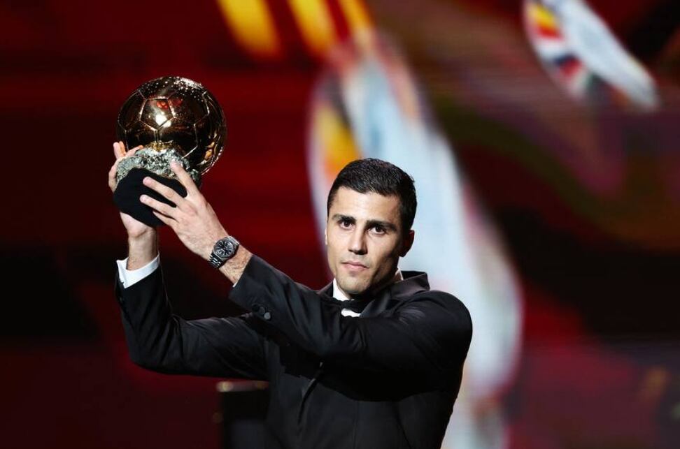 Rodri, jugador del Manchester City fue el ganador del Balón de Oro 2024. X (antiguo Twitter).