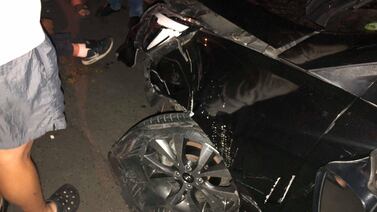 Chofer choca contra cuatro vehículos, deja 10 heridos y lo dejan irse como si nada