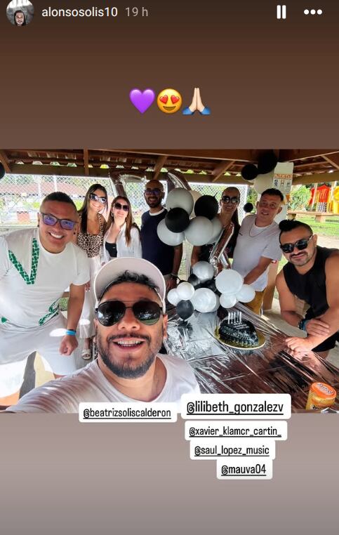 Alonso Solís celebró su cumpleaños 47.