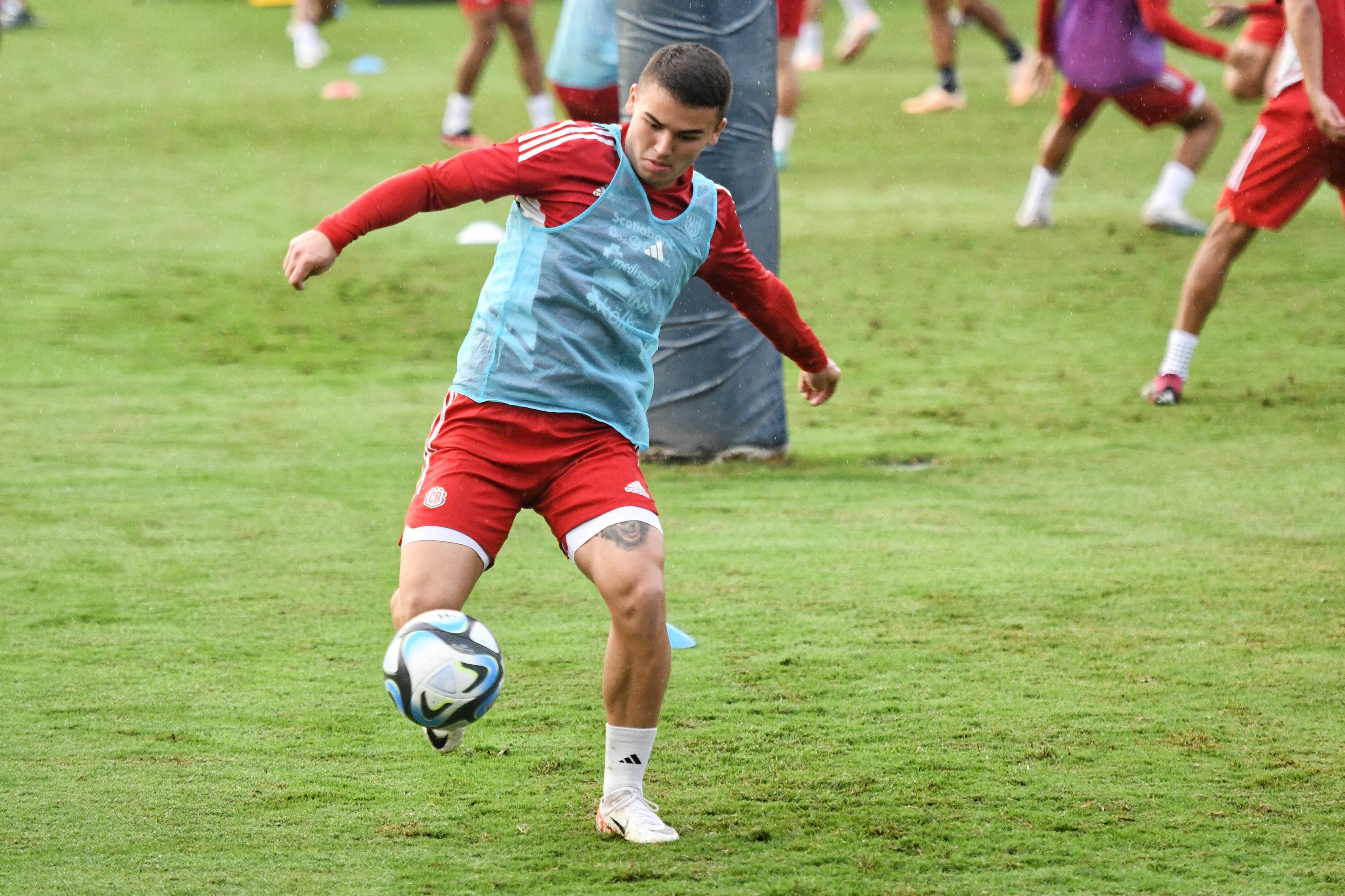 13/11/2023/ Entrenamiento de la selección de Costa Rica previo al juego ante Panamà. El grupo Tico ya está entrenando con el nuevo director Técnico Gustavo Alfaro / foto John Durán