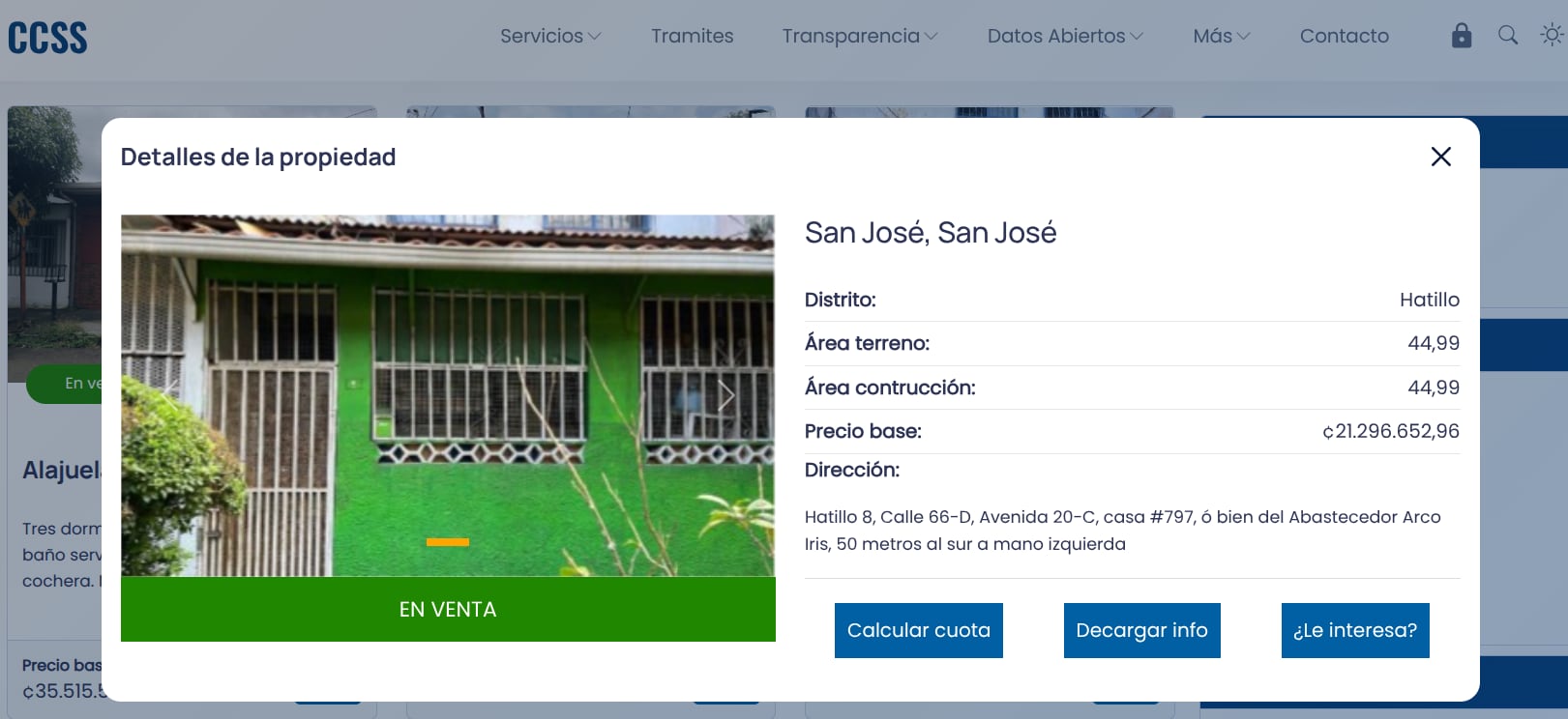 La CCSS tiene en venta casas en distintas partes del país y ofrece financiamiento