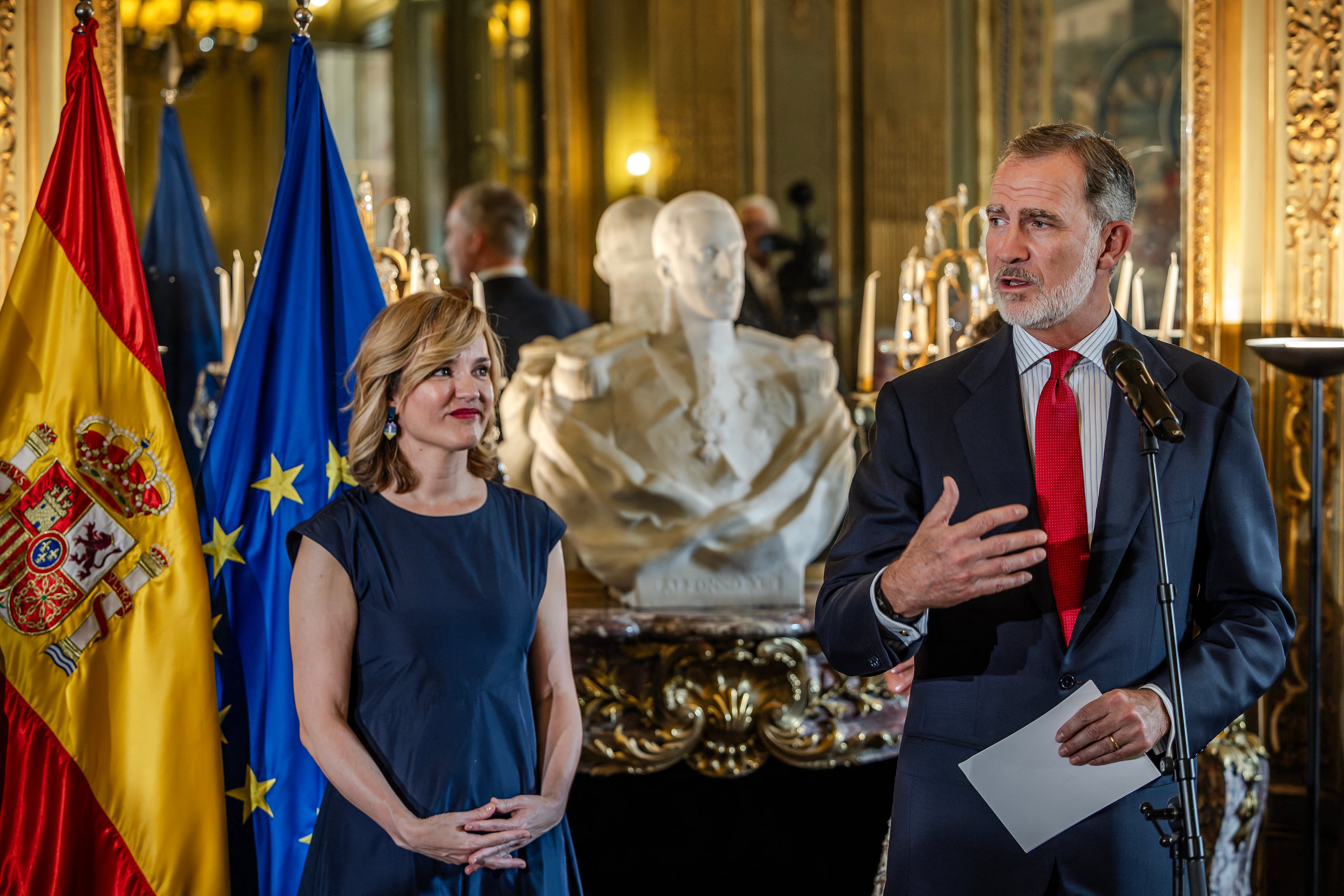 Pilar Alegría, portavoz del gobierno español, defendió la seguridad del sistema pese a las incidencias registradas. AFP