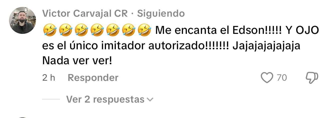 Víctor Carvajal reacciona con todo a la imitación que hace de él Edson Picado