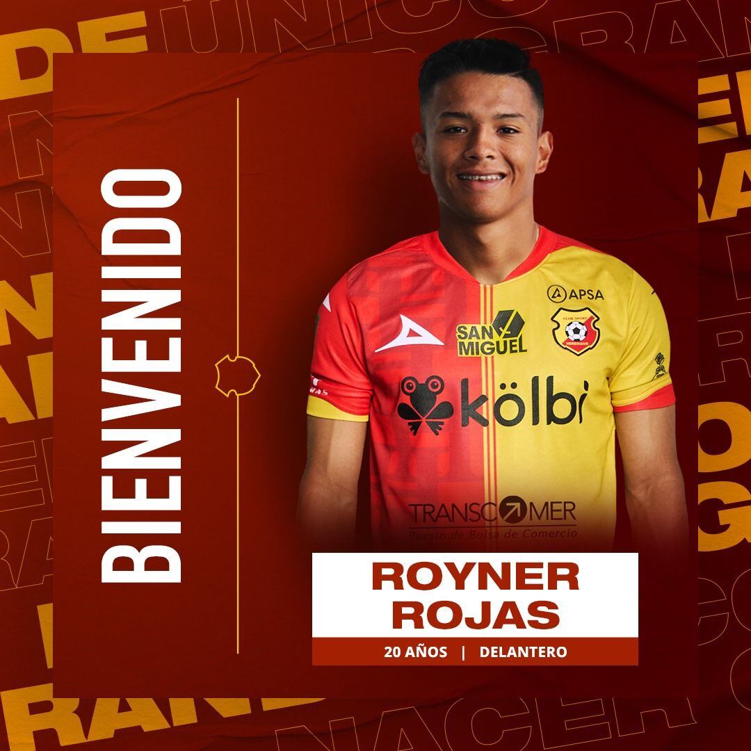 Royner Rojas llega al Herediano procedente de Guadalupe. Prensa CSH.