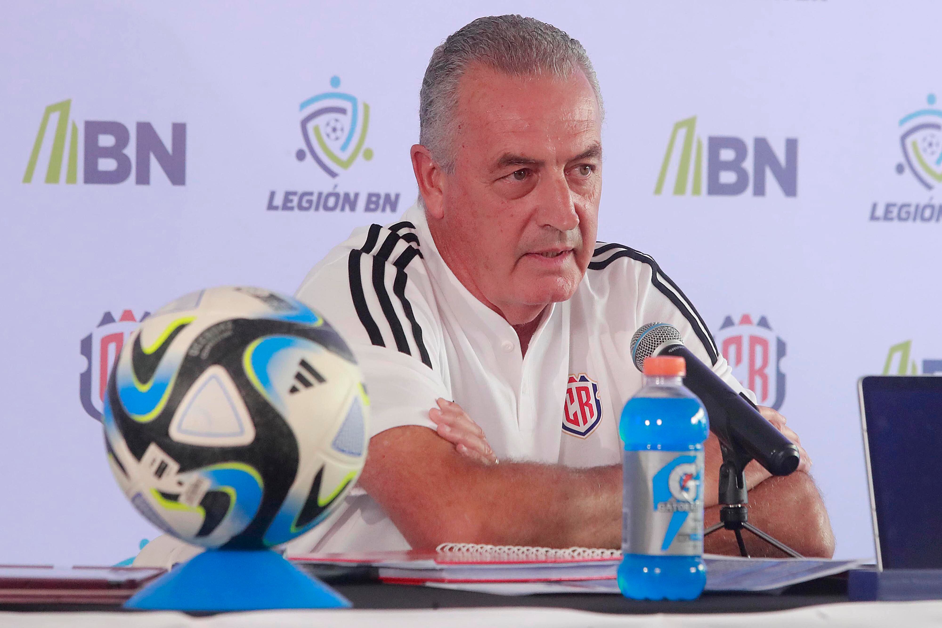 01/02/2024       Estadio Nacional. Conferencia de prensa con el director técnico de la Selección Nacional, Gustavo Alfaro, previo al partido amistoso de la Selección Nacional de Costa Rica ante su similar de El Salvaldor. Foto: Rafael Pacheco Granados.