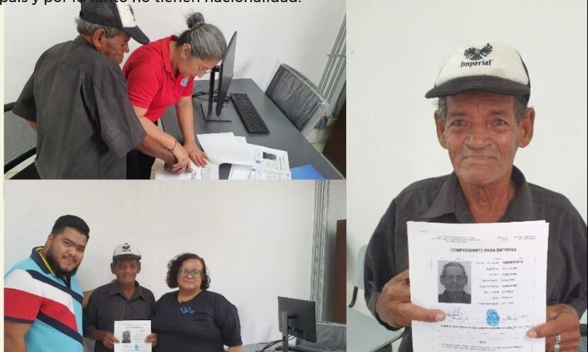 José María Saavedra Hernández, quien tiene 93 años de edad y 72 de vivir en Costa Rica. Le dicen Pana Pata Pelada porque nació en Panamá y jamás ha tenido documento de identidad. Migración le dará el DIMEX el 23 de marzo del 2023