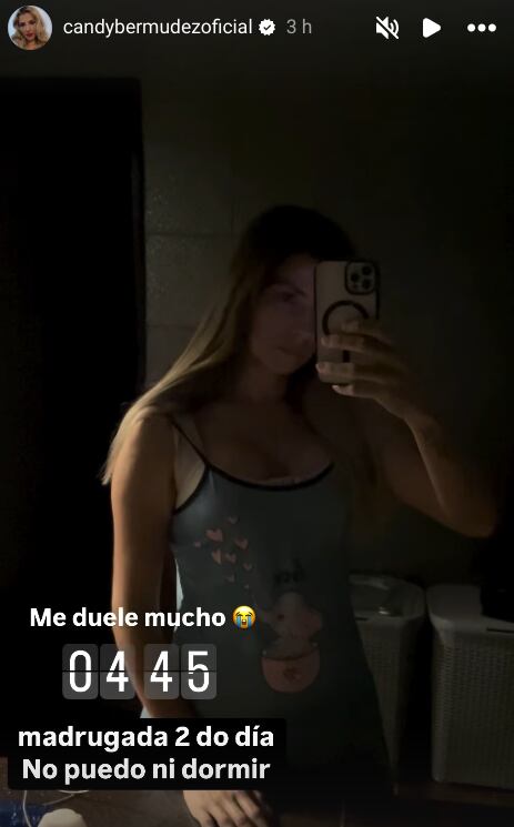 Candy Bermúdez entró al quirófano este miércoles para el procedimiento estético que, dijo, traería muchos beneficios a su salud