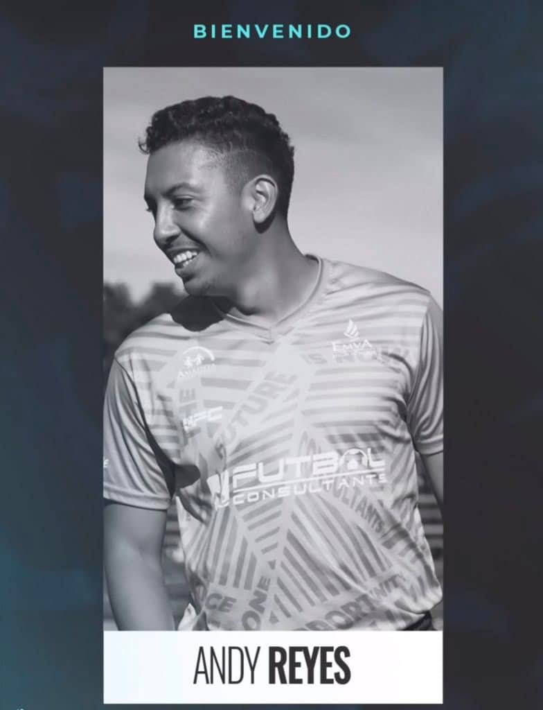 Andy Reyes es el nuevo jugador de Futbol Consultants Desamparados. un equipo de la Liga de Ascenso.