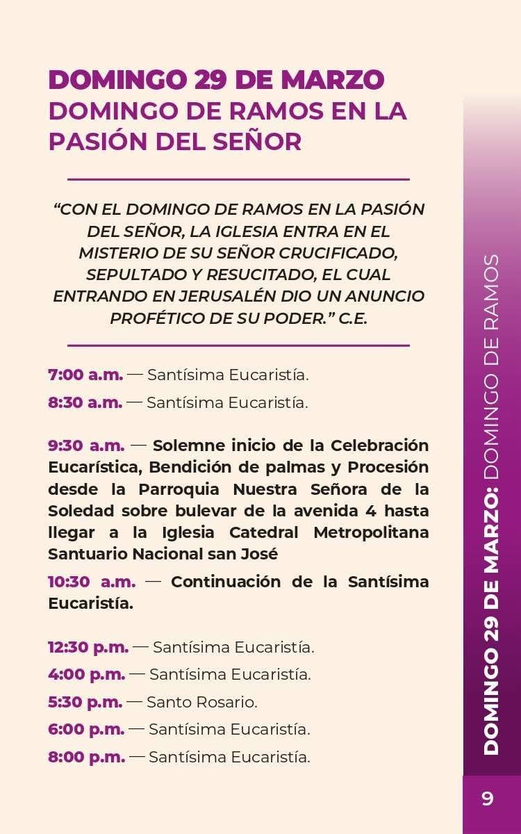 Actividades para Semana Santa