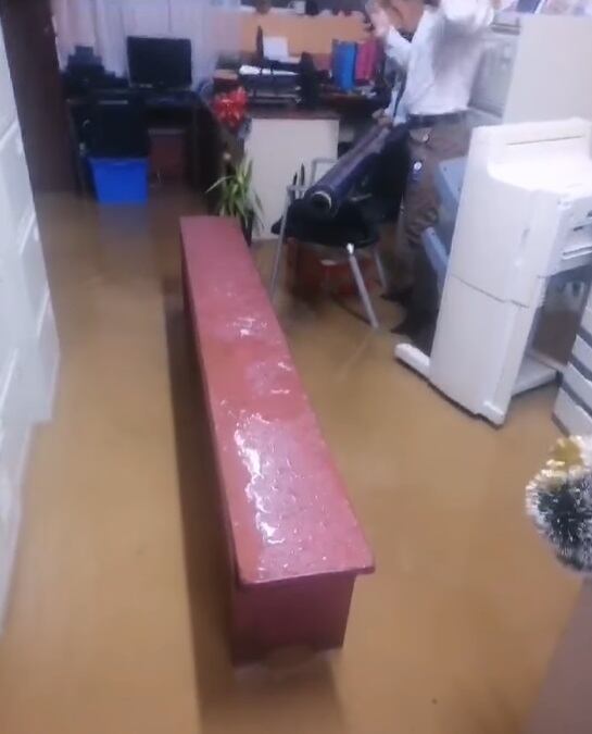 Afectaciones por lluvias e inundaciones en El Guarco. Foto cortesía.