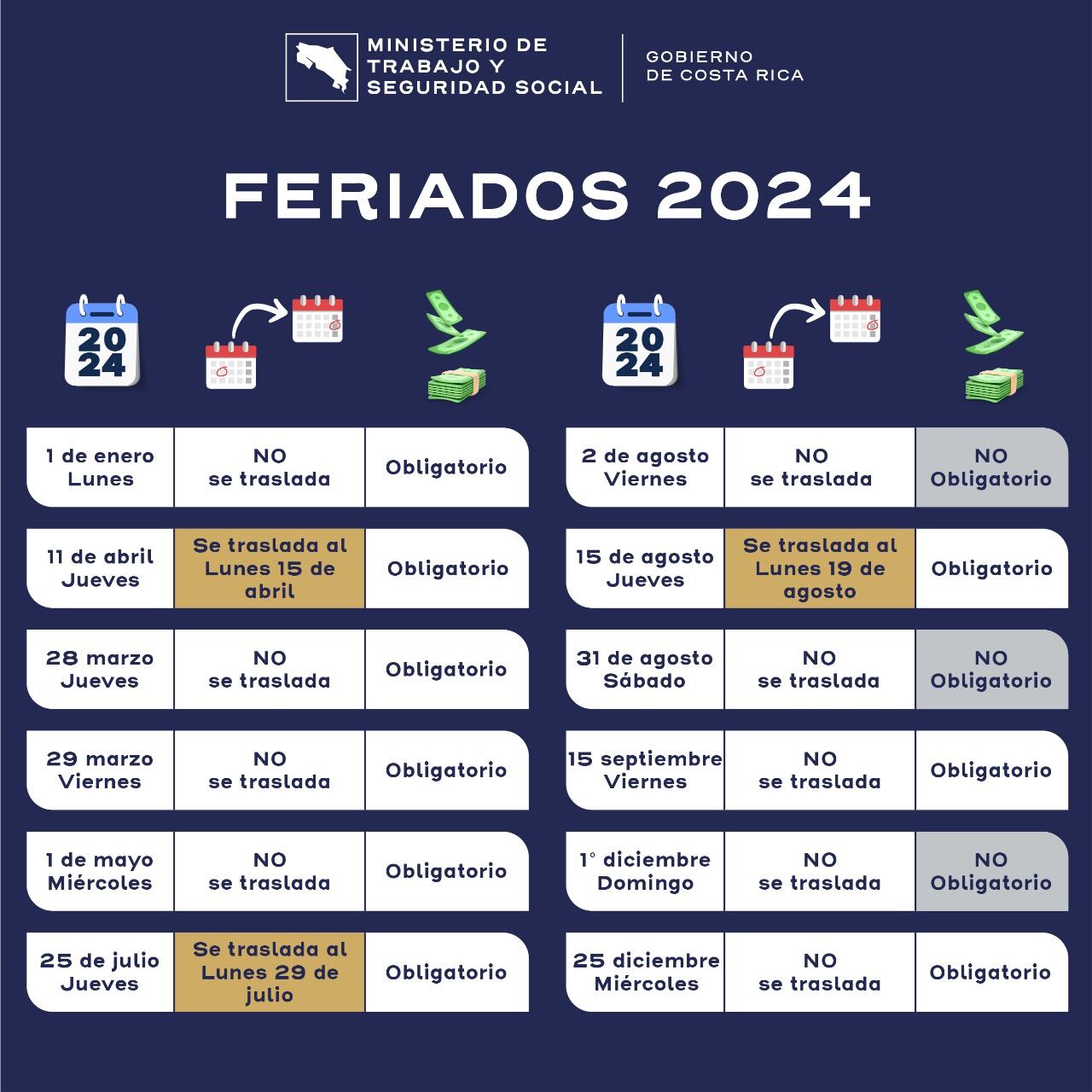 Feriados 2024