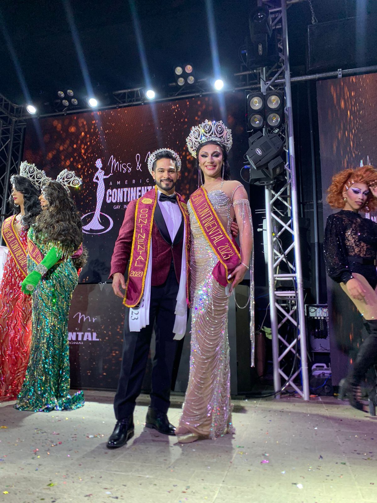 Miss & Mr América Continental Gay internacional, Jean Paul Carmona, Freya Carrington