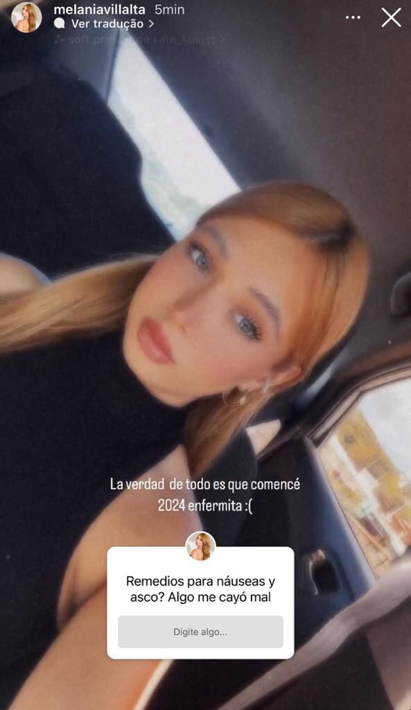 Modelo y presentadora de televisión Melania Villalta