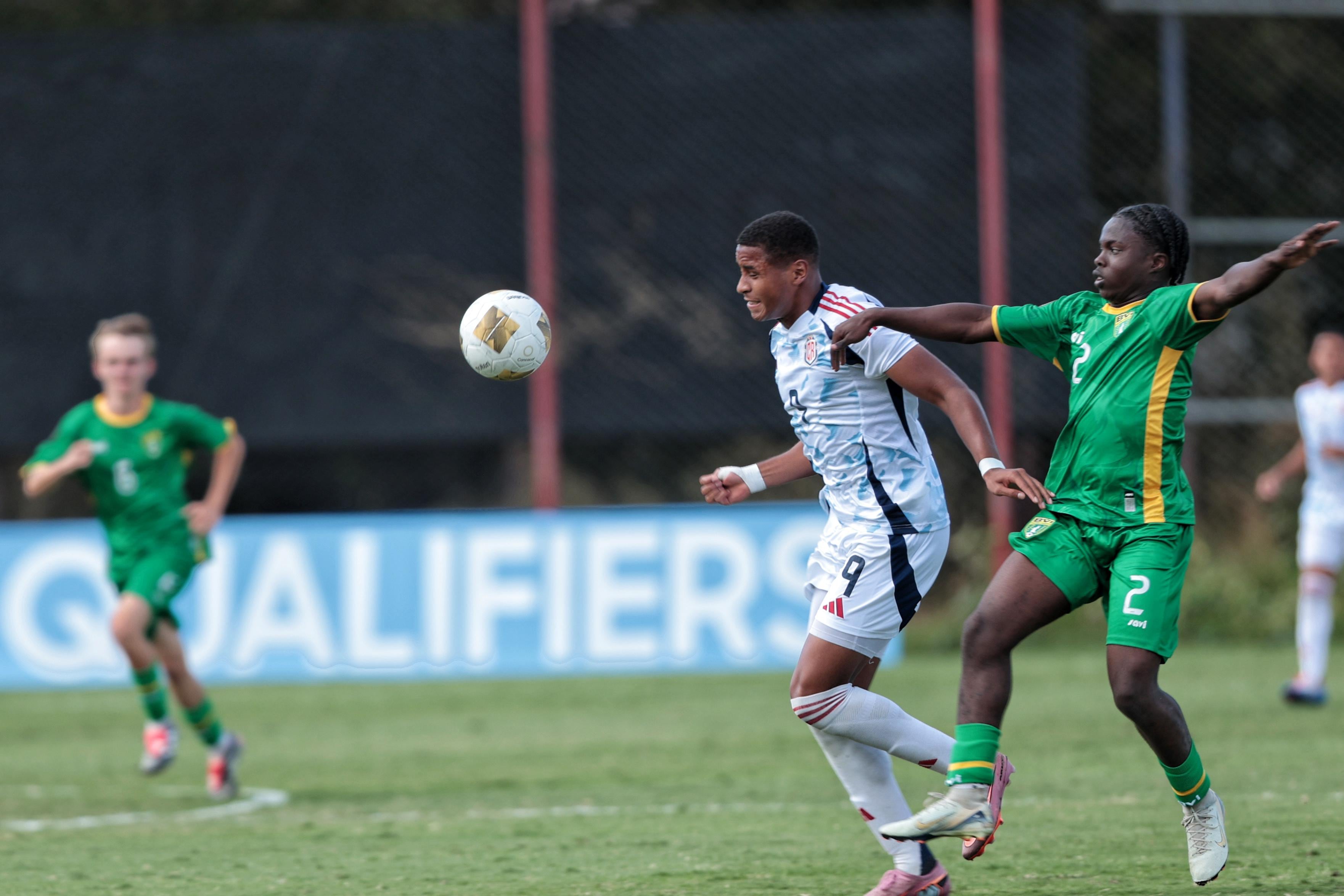 La Selección sub-17 de Costa Rica pulverízó a Islas Vírgenes Británicas al golearla 26-0.