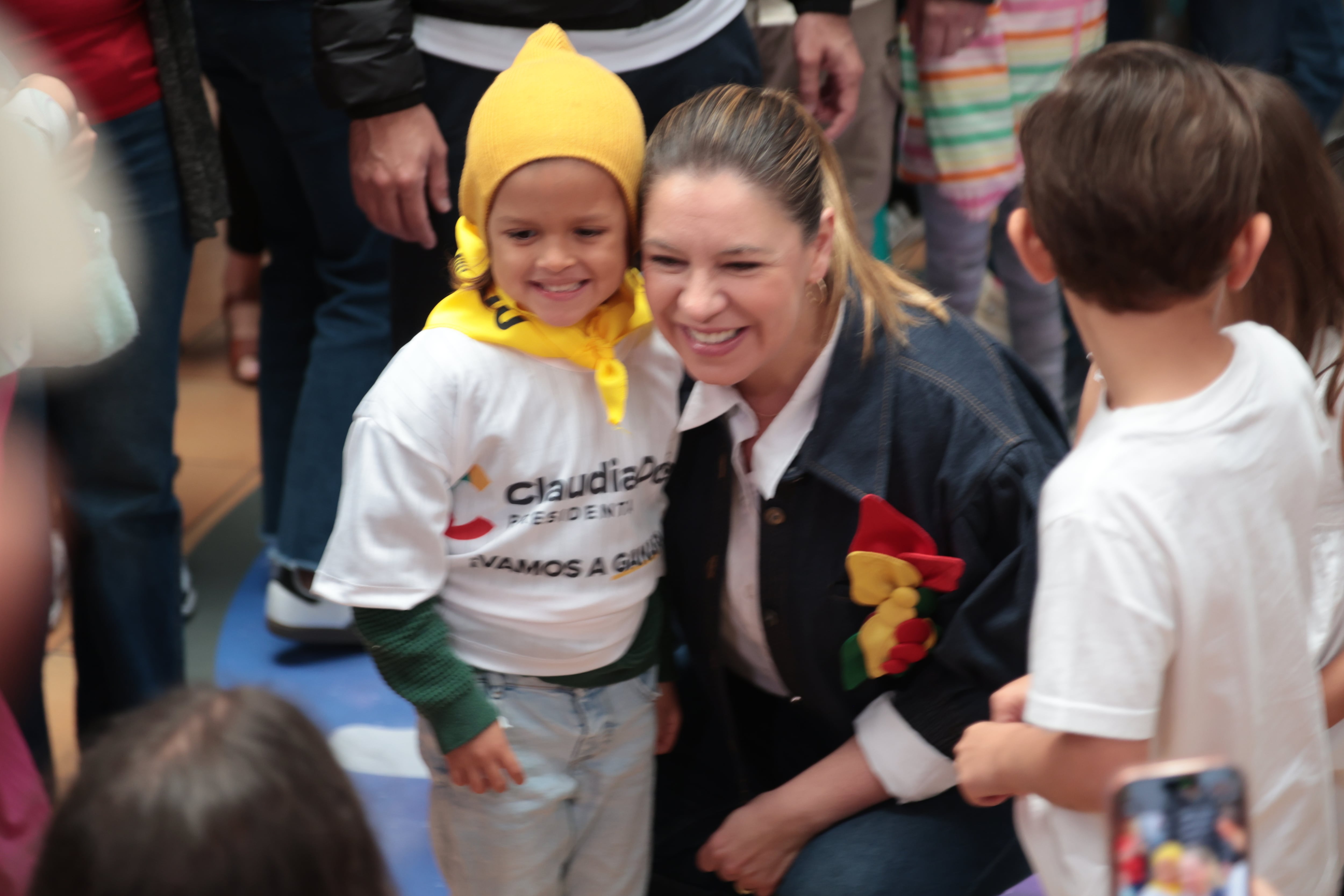 01/02/2026/ la candidata presidencial del partido Coalición Agenda Ciudadana Claudia Dobles visita el Museo de los Niños que emiten el voto infantil / Foto John Durán