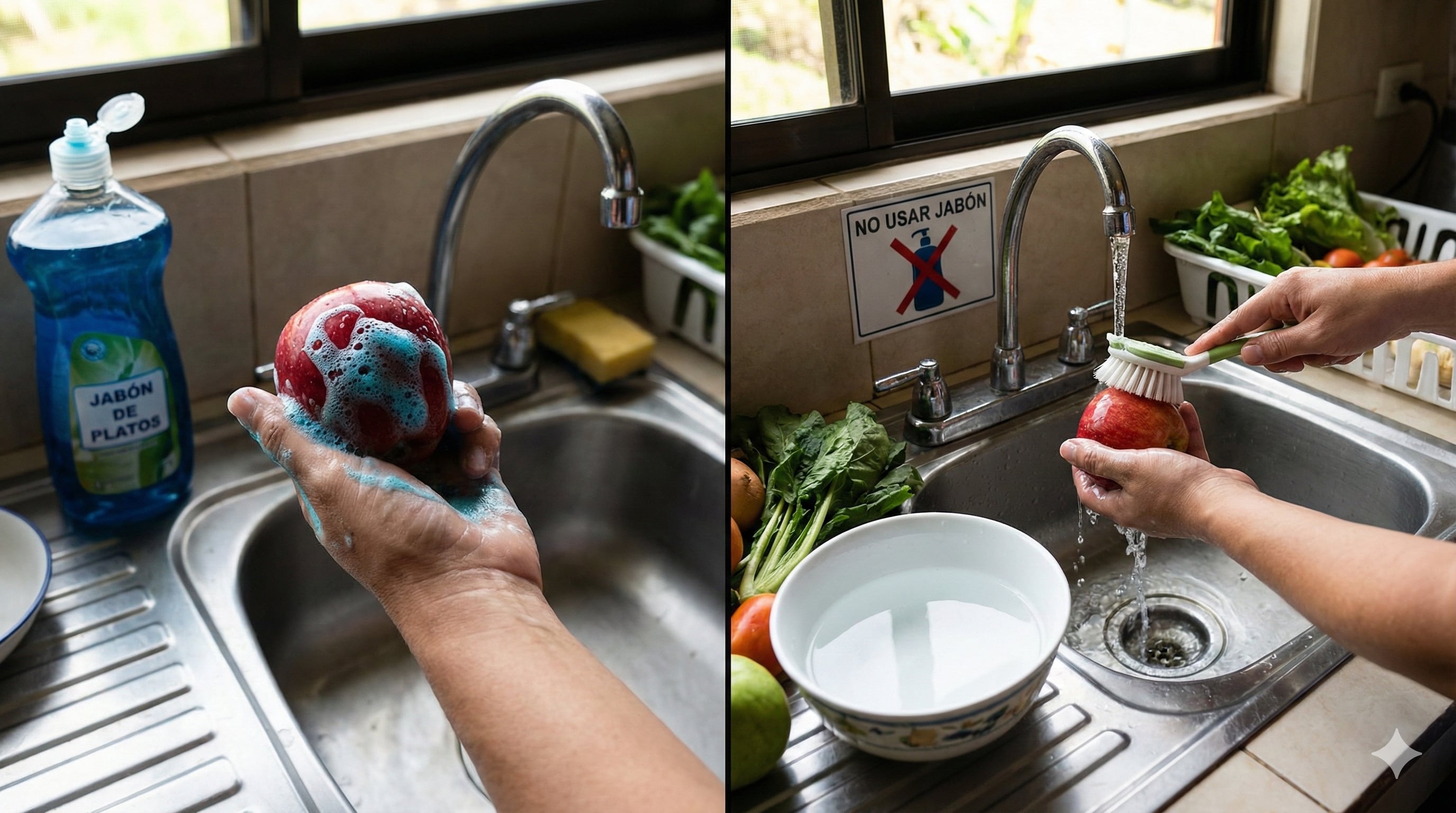 ¿Lava las frutas con jabón de platos? Cuidado: experta advierte por qué es un grave error para su salud