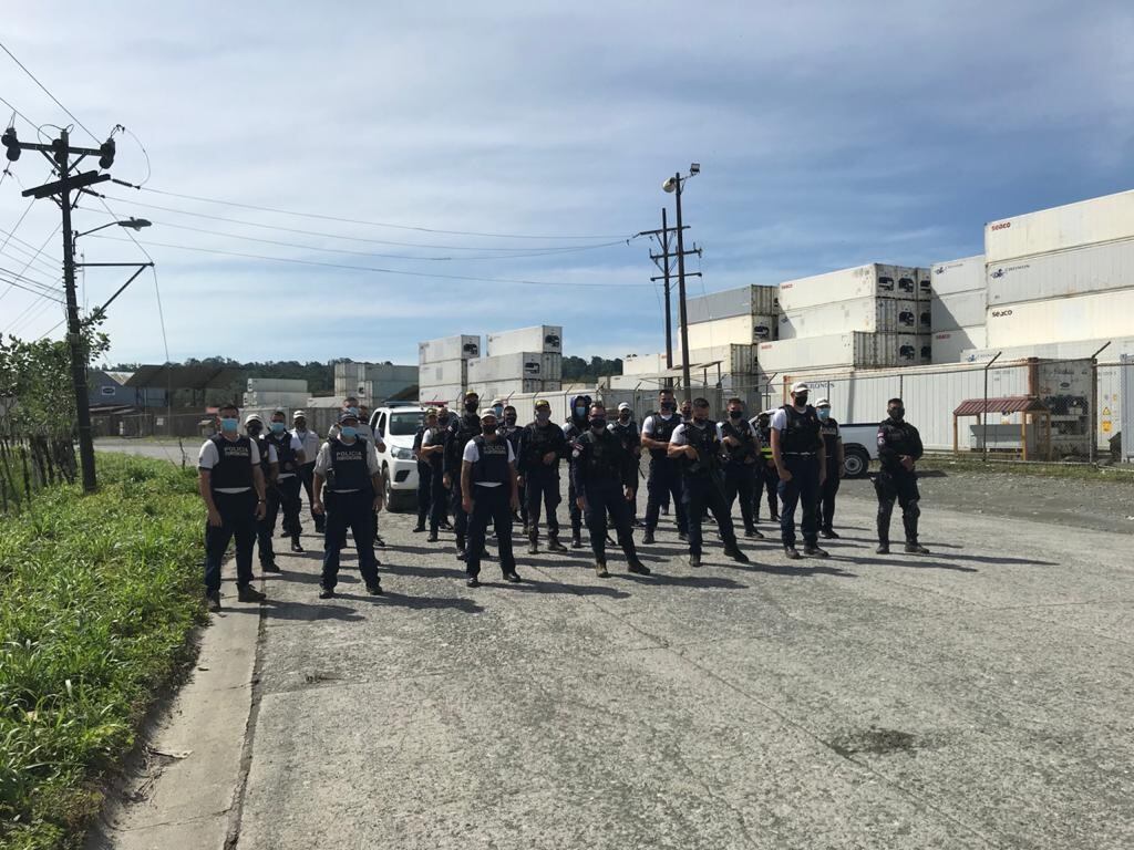 Fuerza Pública detiene a reo de apellido López que escapó de cárcel de Limón. Foto MSP.