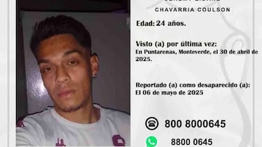 Restos encontrados en Monteverde serían de muchacho de 24 años desaparecido el 30 de abril