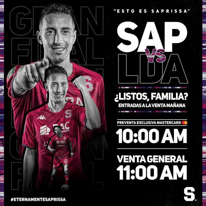 Saprissa entradas gran final