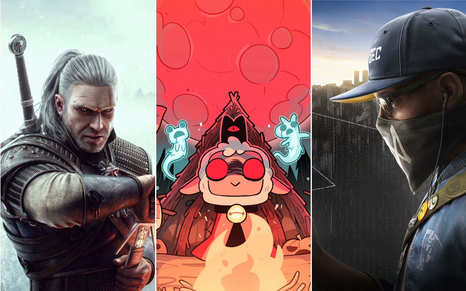 PlayStation Plus tiró la casa por la ventana con sus nuevos juegos para agosto. Crédito: Devolver Digital, Bandai Namco y CD Project Red.