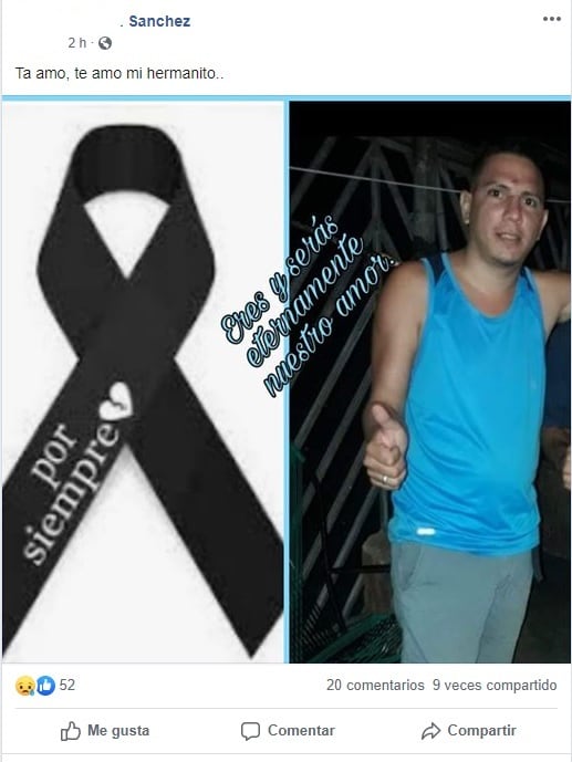 Joven que fue asesinado y quemado dentro de finca en Parrita había desaparecido hace 2 días. Foto tomada de Facebook.