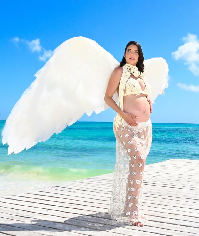 Marianela Valverde, modelo y expresentadora de Combate embarazada de su hija Macarena