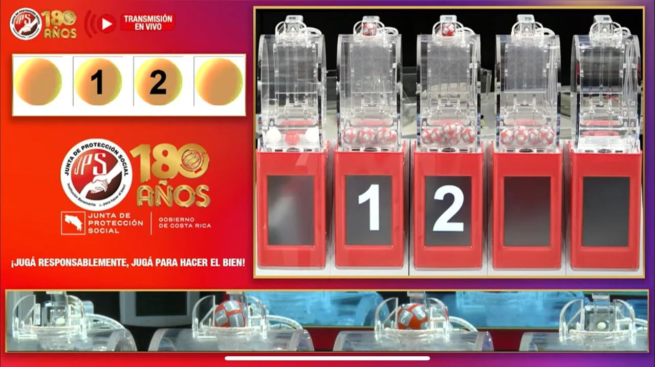 El número 12 salió favorecido en el sorteo de los tiempos del mediodía el viernes 1 de agosto.