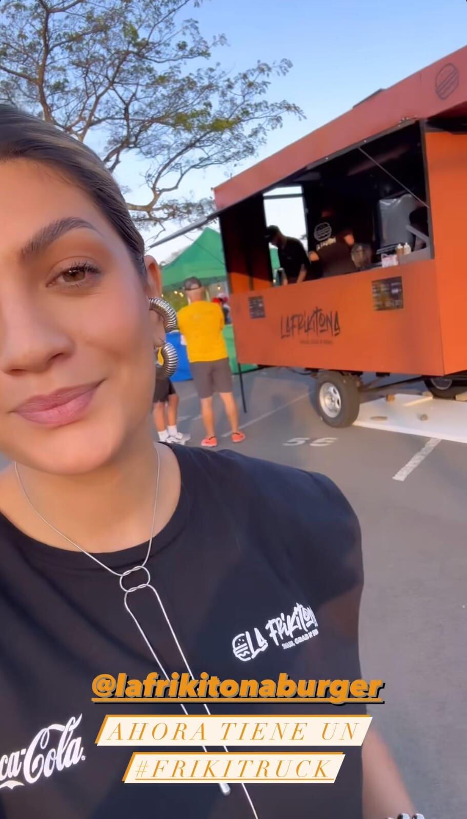 La presentadora de televisión Sharon Segura se mostró muy emocionada, porque tiene un food truck.