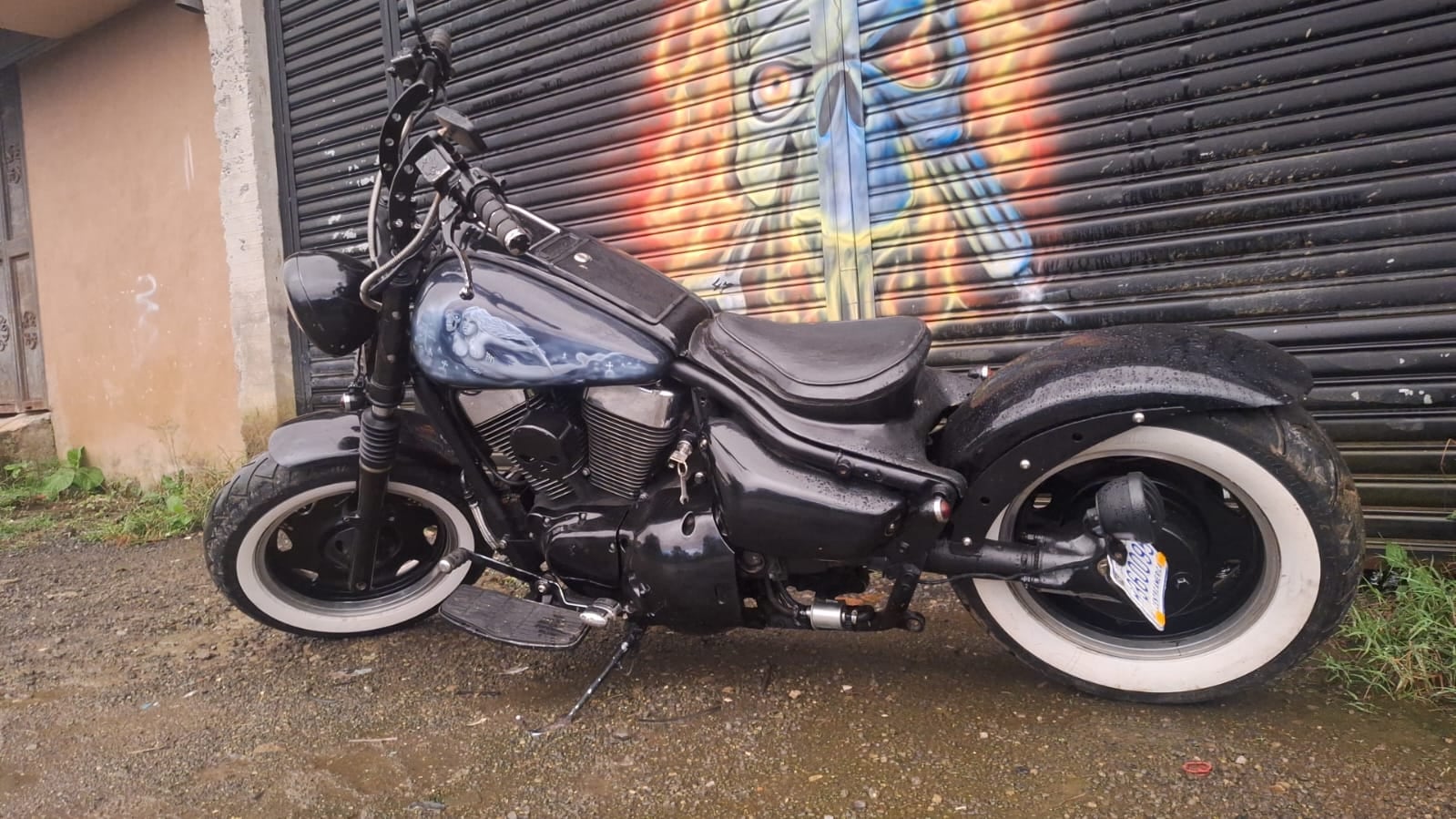 Marcos Barboza Fallas es el dueño de una Suzuki Intruder 1500 cc modelo 2001, Foto: Cortesía moto pandillera