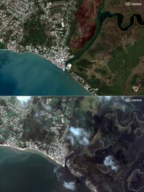Huracán Melissa: imágenes satelitales muestran la destrucción vista desde el espacio en Jamaica; vea las fotos