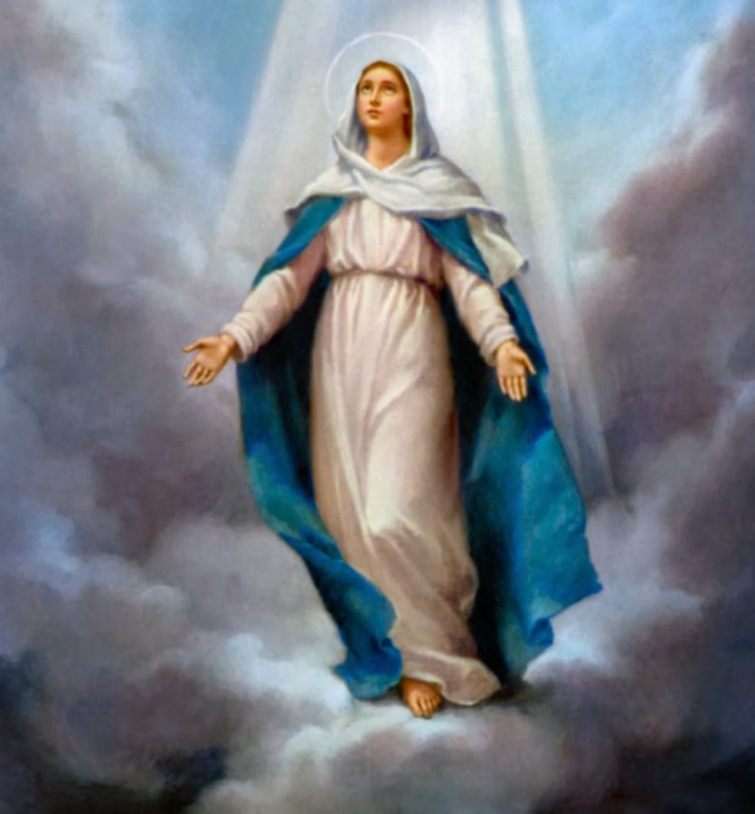 Este jueves 15 de agosto se conmemora la Asunción de la Virgen María.