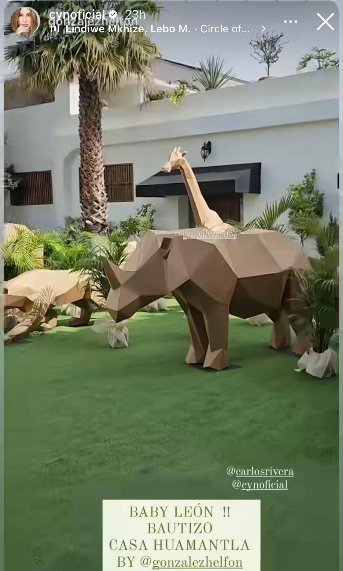 El Lujoso bautizo del hijo de Carlos Rivera