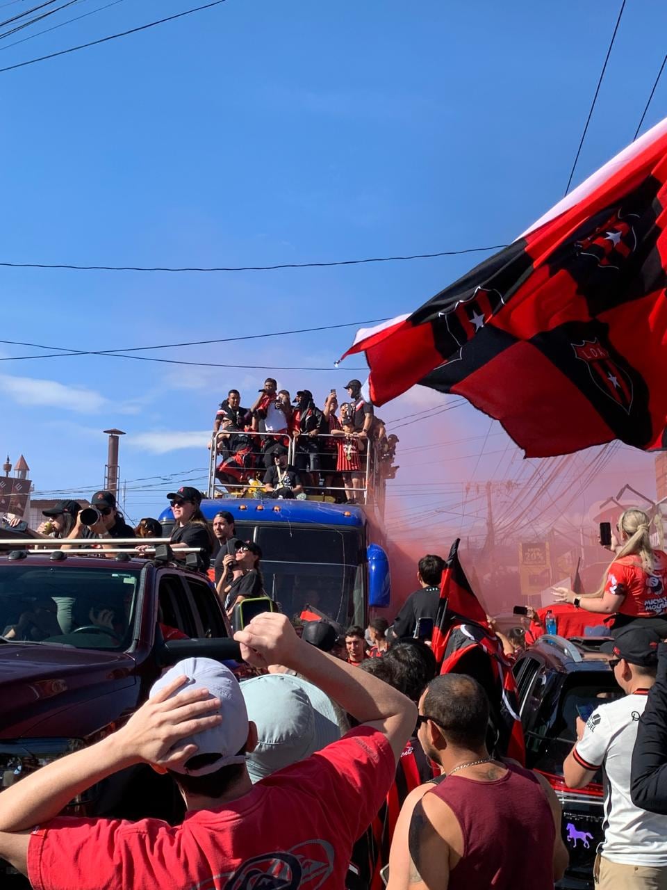 Celebración título Alajuelense, Calle Ancha Alajuela.