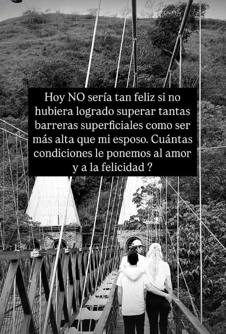 Leonora Jiménez y Mariano Herrera no tienen problema con el tema de la estatura.