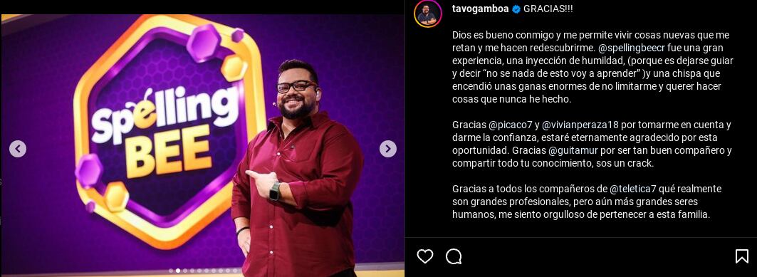 El locutor, presentador de televisión y humorista Gustavo Gamboa