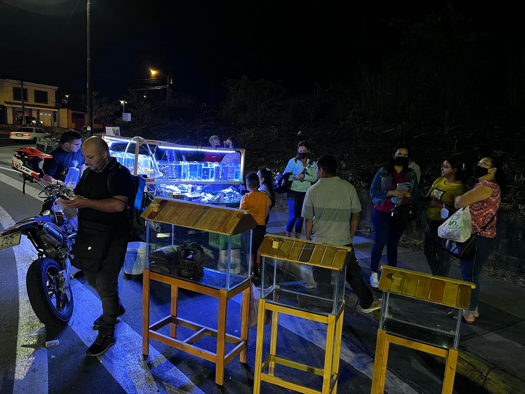 Acuario móvil un ingenioso negocito que también aporta seguridad óvil