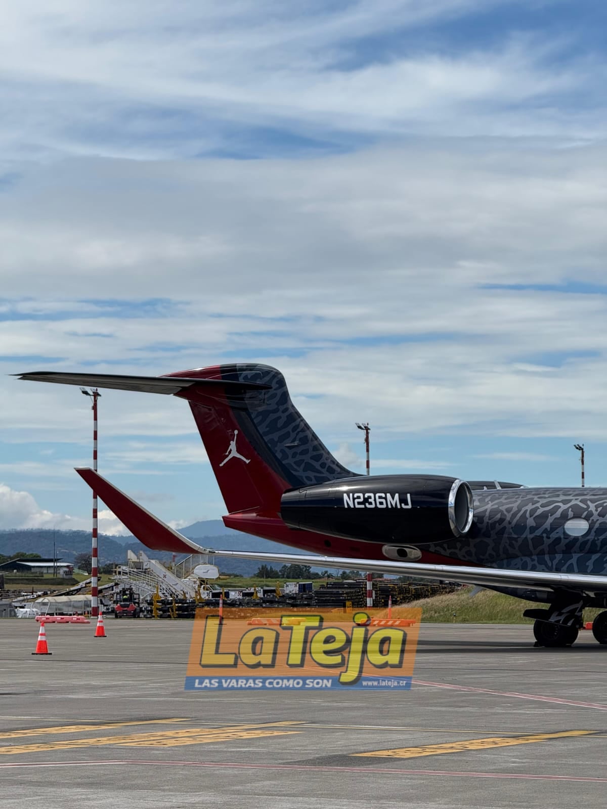 Estas son las primeras imágenes de Michael Jordan en Costa Rica. Cortesía.