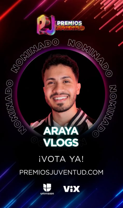 Araya Vlogs fue nominado a los Premios Lo Nuestro 2026