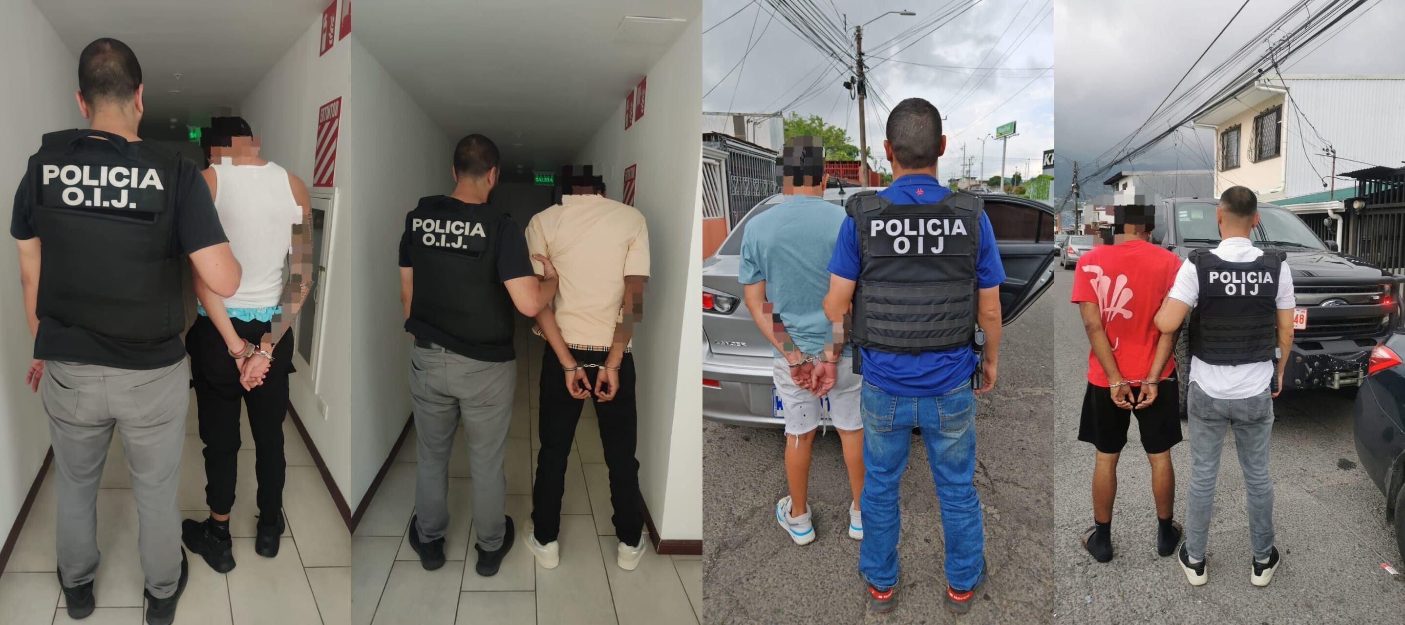 Los cuatro muchachos fueron detenidos como sospechosos de estafa informática.