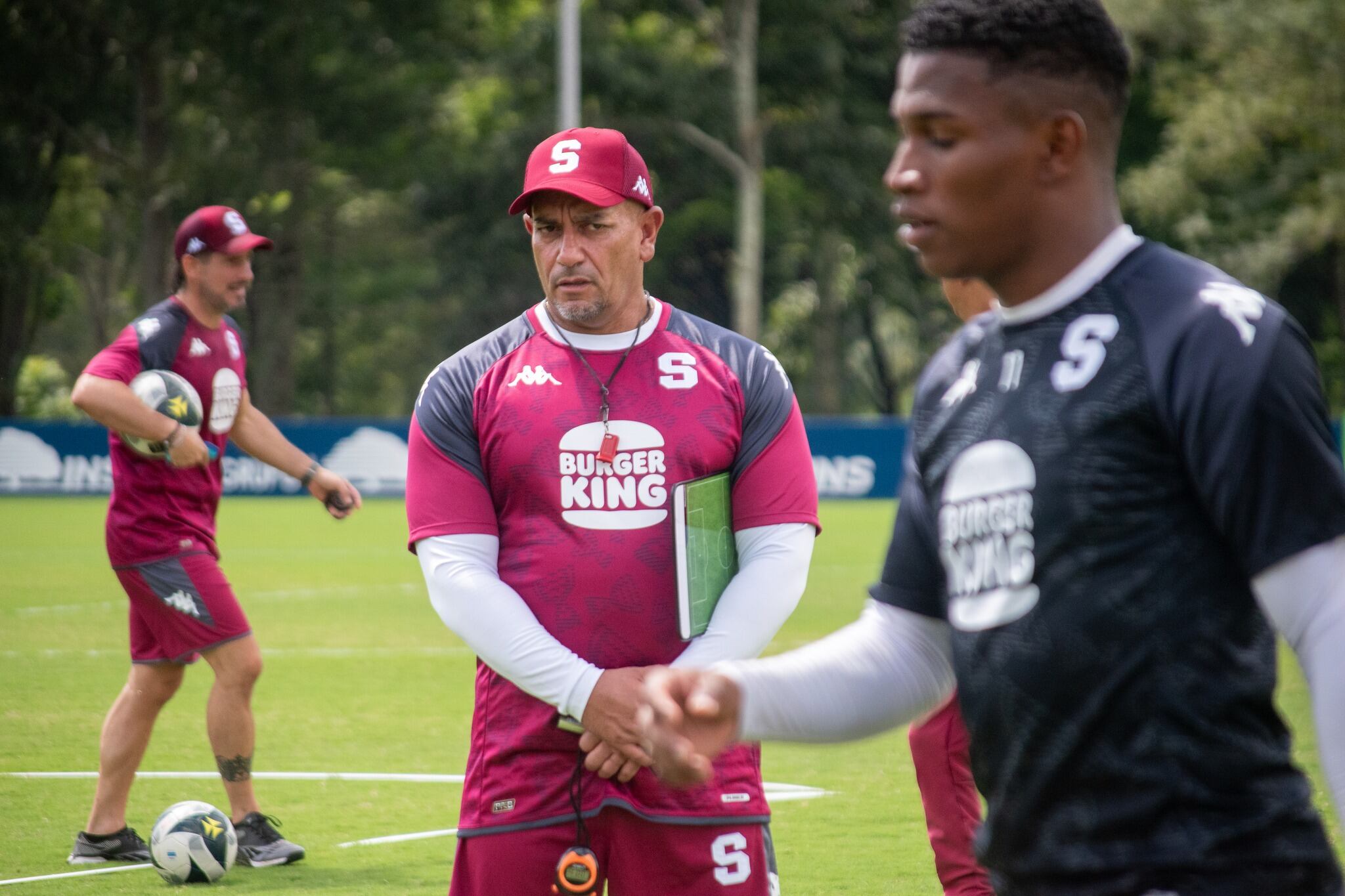 José Giacone ya suma dos prácticas al mando del Saprissa. Fotografía: Saprissa