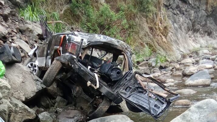 Por como quedó el carro, lo que sucedió fue un verdadero milagro. Foto cortesía.