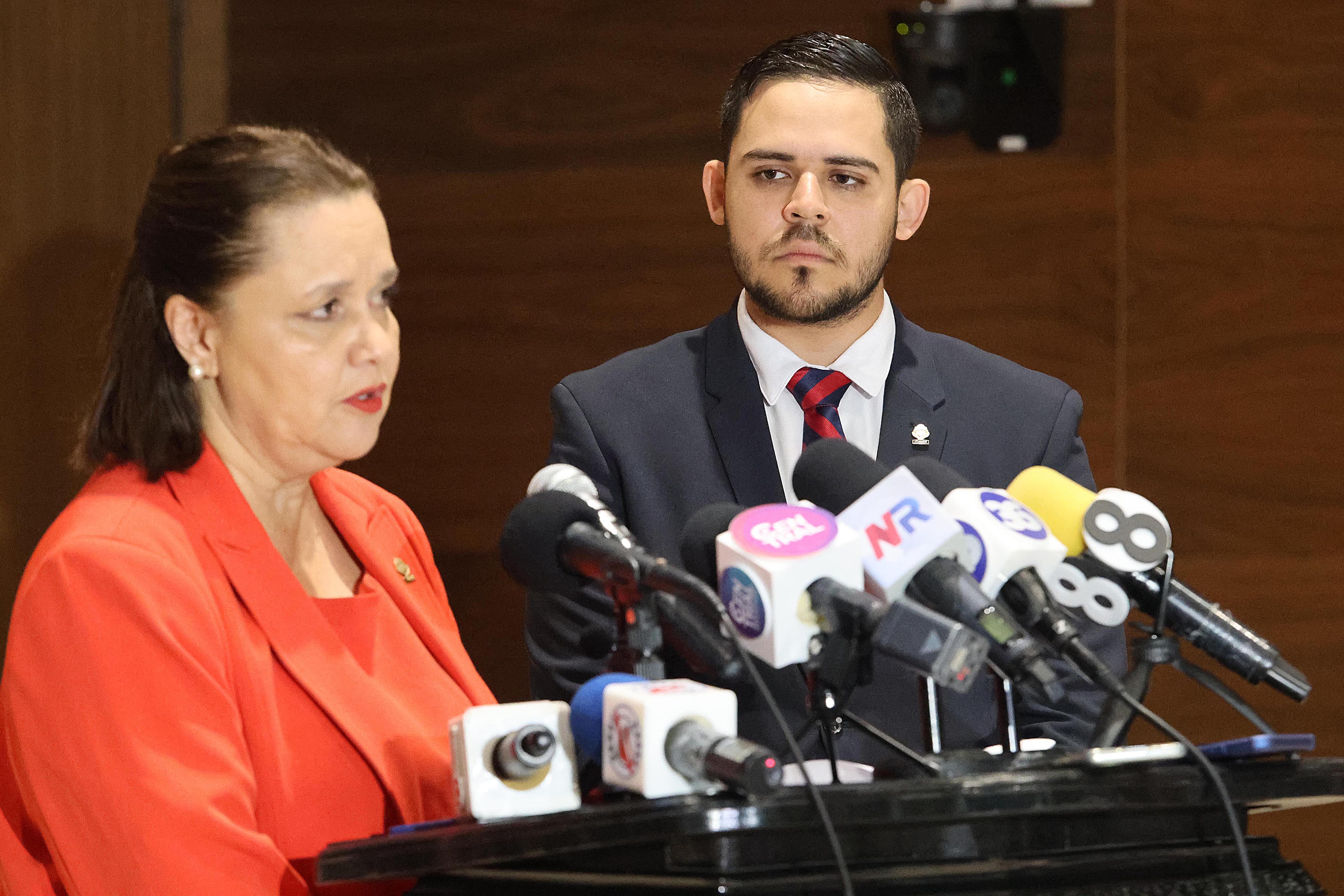 29/04/2024 Asamblaea Legislatia. Diputados del partido Unidad Social Cristiana (PUSC), Vanessa Castro y Carlos Felipe García. Foto: Rafael Pacheco Granados