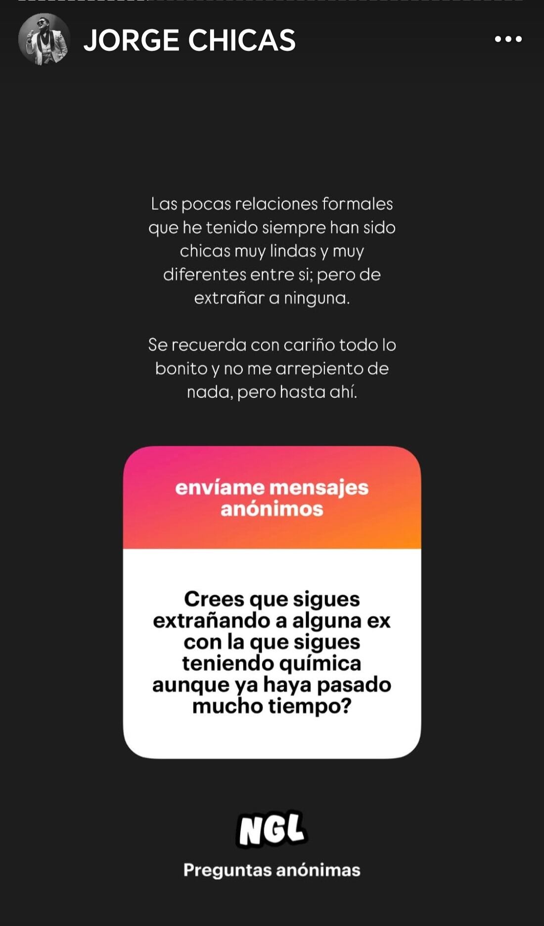 Jorge Chicas, cantante nacional