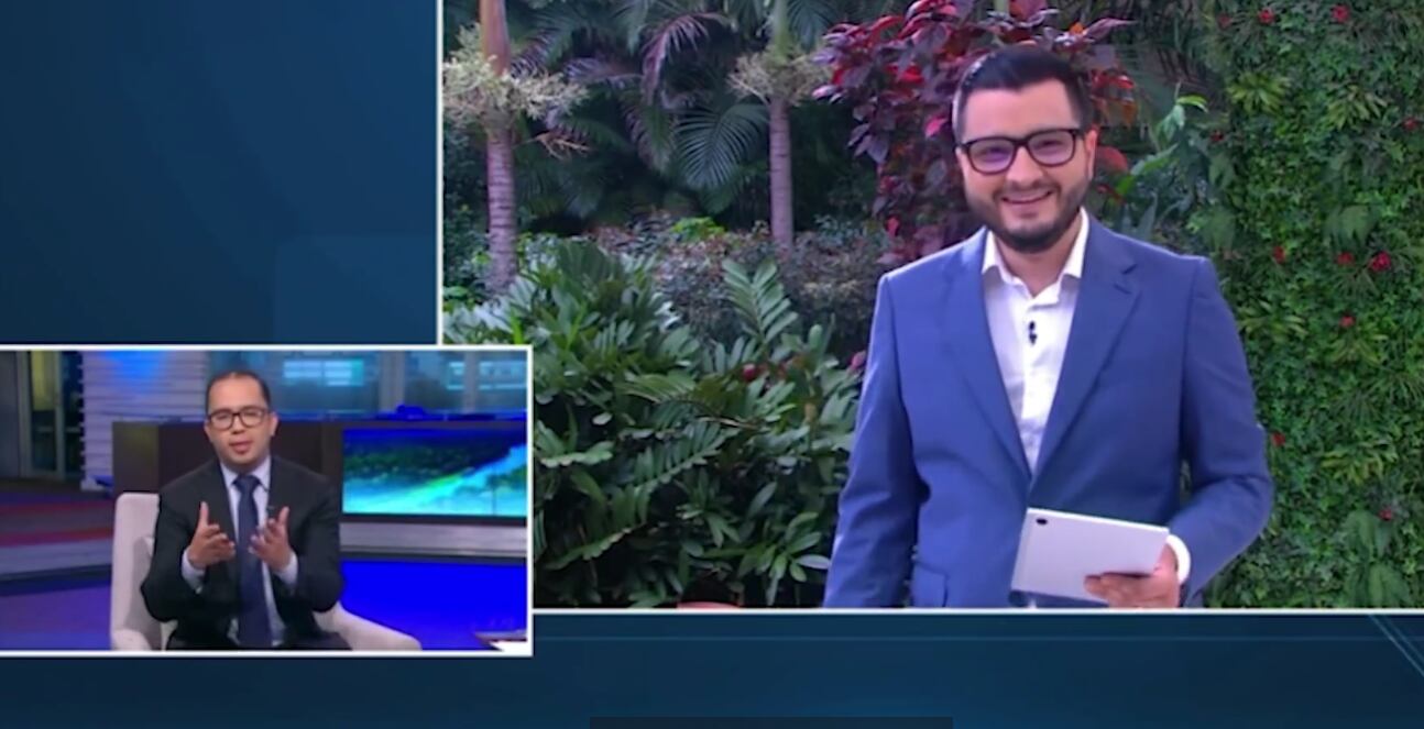 Daniel Céspedes y Andrés Martínez de Telenoticias