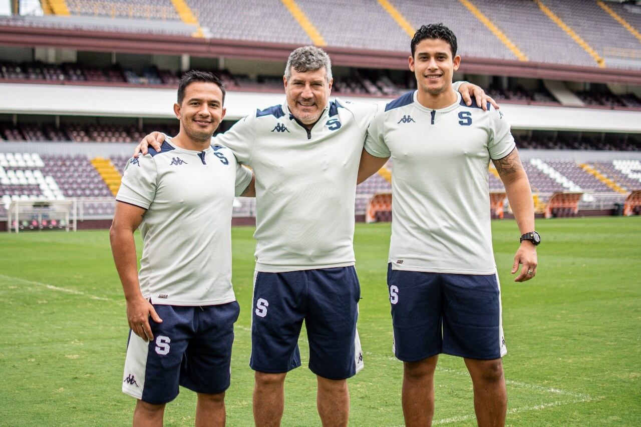 José Sánchez, Hugo Viegas y Jesús Morales se unen al cuerpo técnico del Saprissa. Prensa Saprissa.