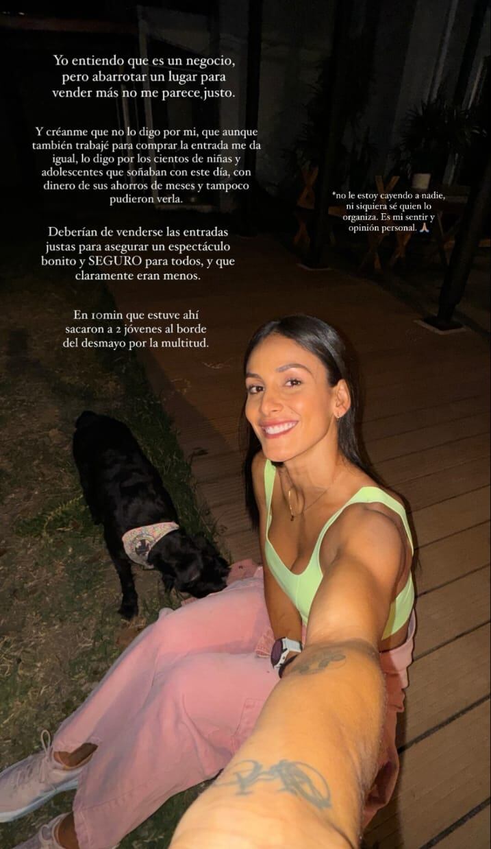 Johanna Solano confesó que no disfrutó del concierto de Karol G.