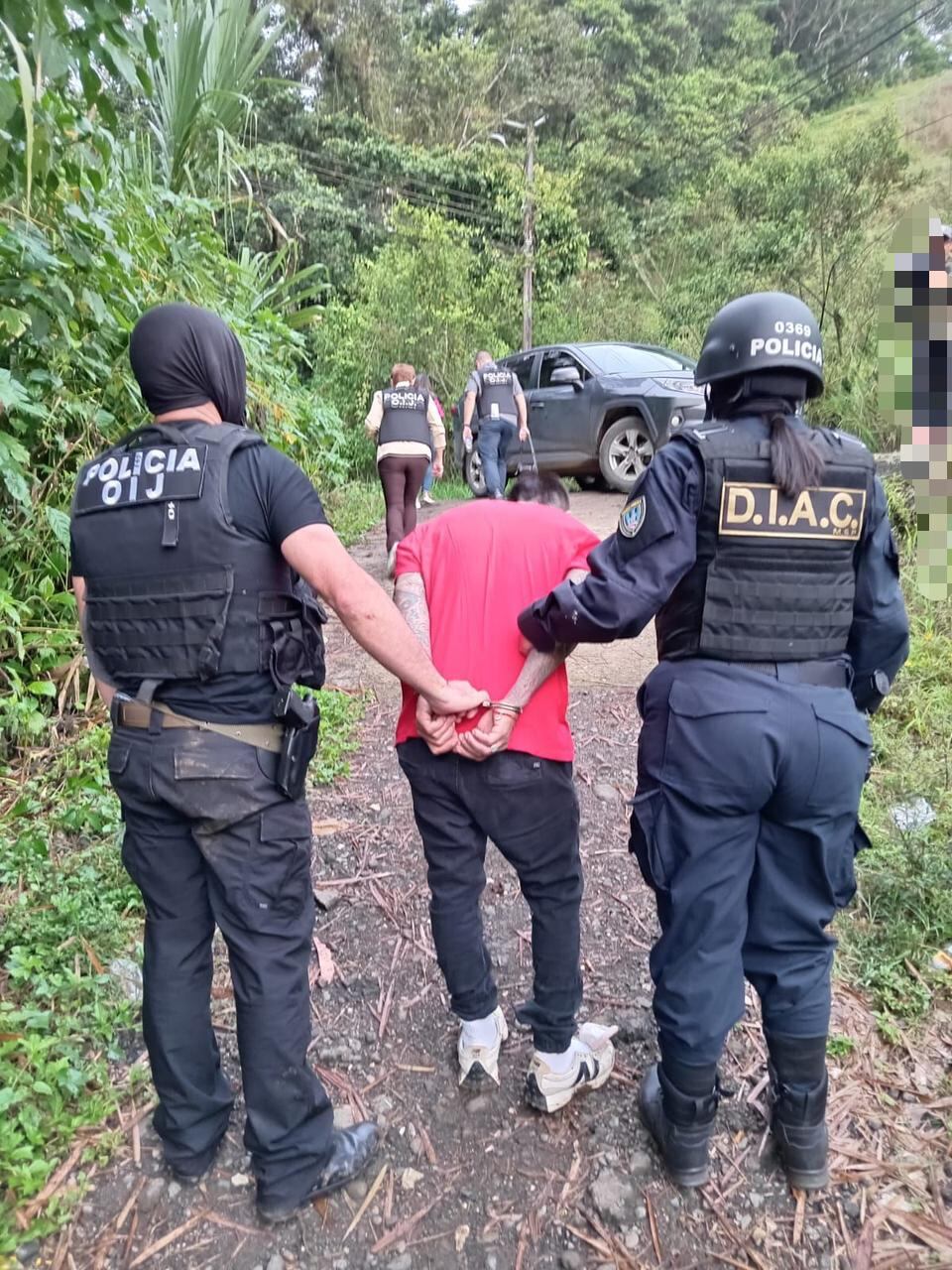 Un sujeto de apellido Avendaño, de 36 años, fue detenido por el OIJ de Turrialba, por ser sospechoso de agresiones y amenazas contra un vecino. Foto: OIJ