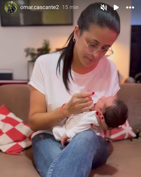 Santi, el hijo menor de Omar Cascante ya está en casa. Captura de pantalla.