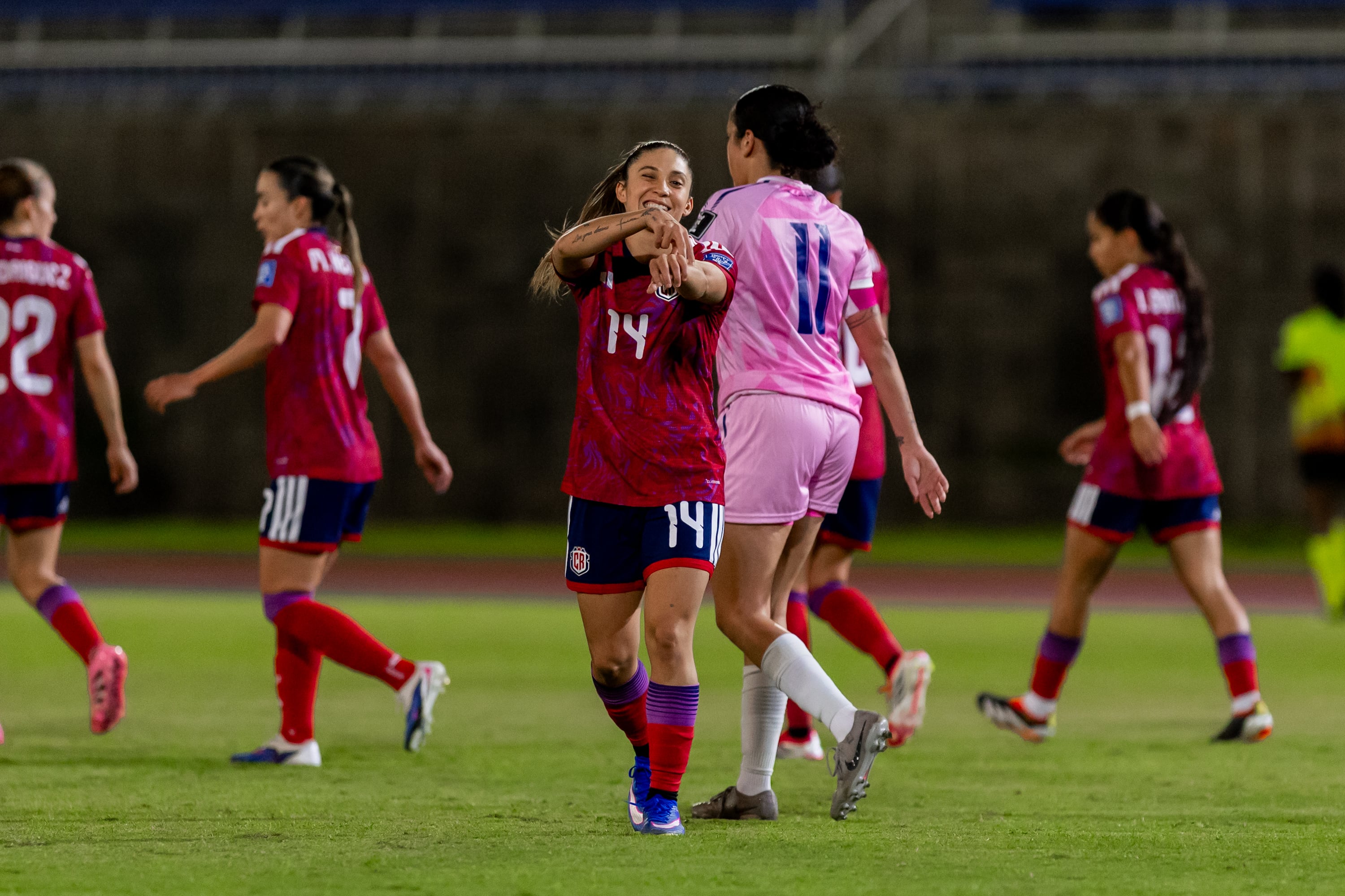 La Selección femenina de Costa Rica derrotó 8-0 a Bermuda.